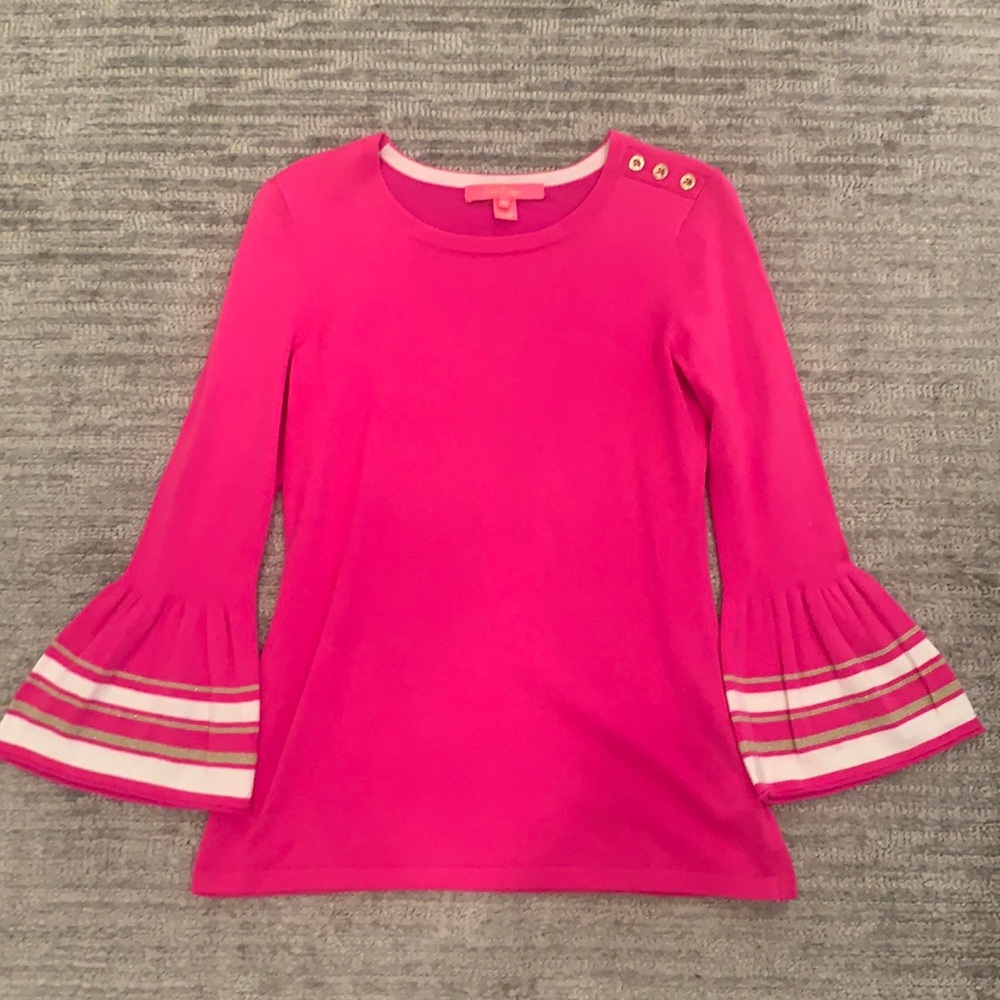 Lilly Pulitzer 3/4 bell sleeve top